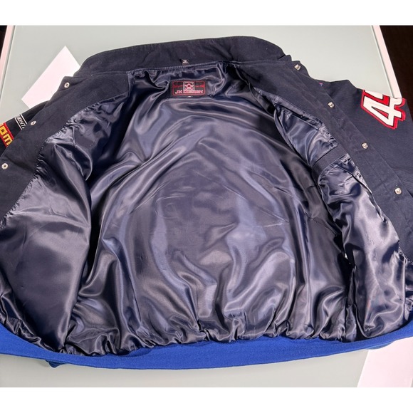 VTG NASCAR Kyle Petty #45 Racing Jacket Size XL Embroidered Sponsor Logos - Picture 4 of 16